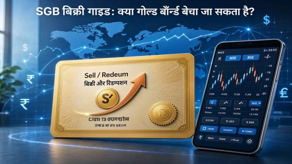 क्या गोल्ड बॉन्ड (SGB) बेचा जा सकता है - बिक्री गाइड SGB sell and redeem guide, selling sovereign gold bond on stock exchange